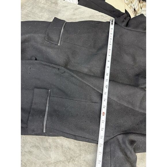 ZARA WOOL COAT WITH PLEATED LINING LIMITED EDITION BLACK MEDIUM - Picture 13 of 16